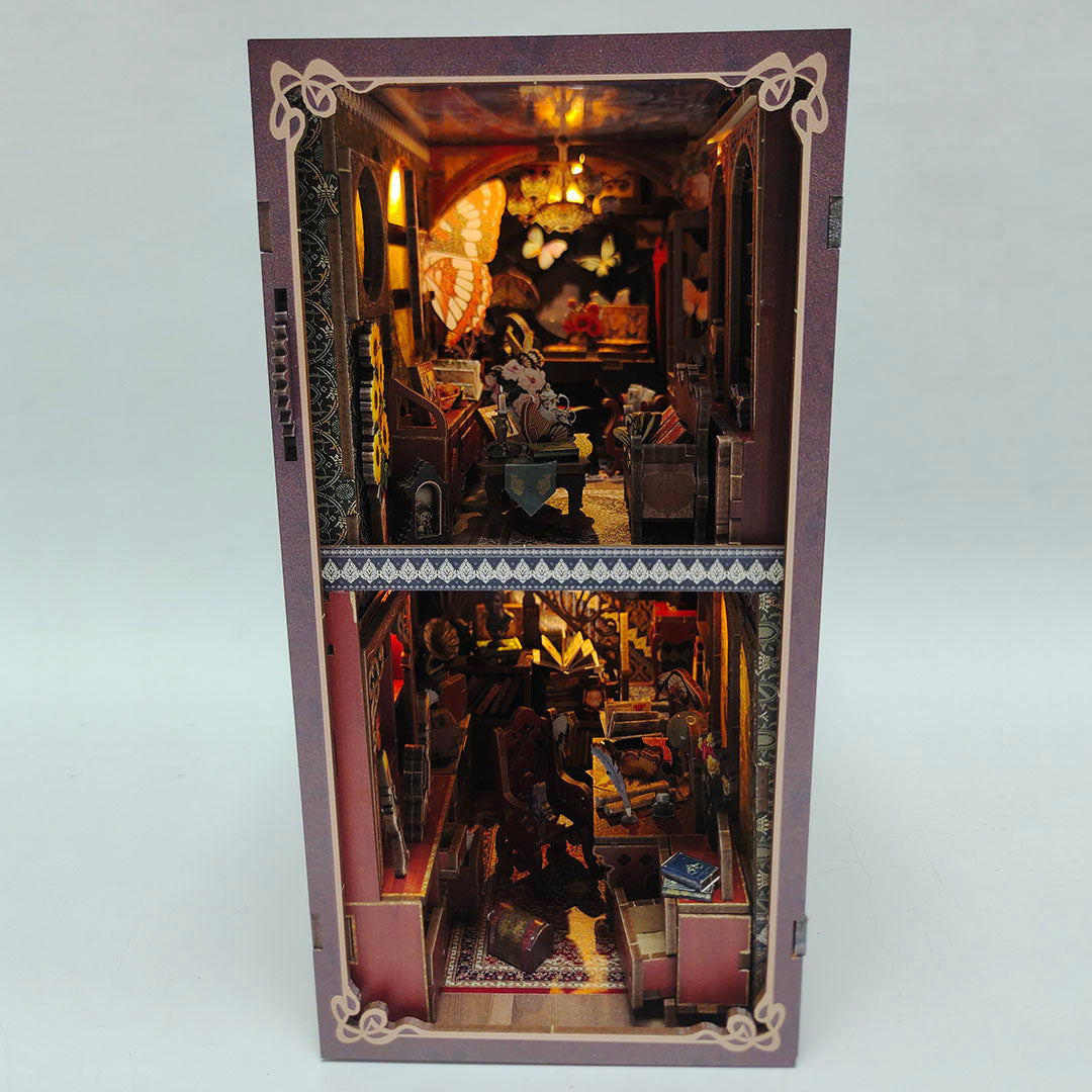 Butterfly Collection Room DIY Wooden Book Nook Shelf Insert