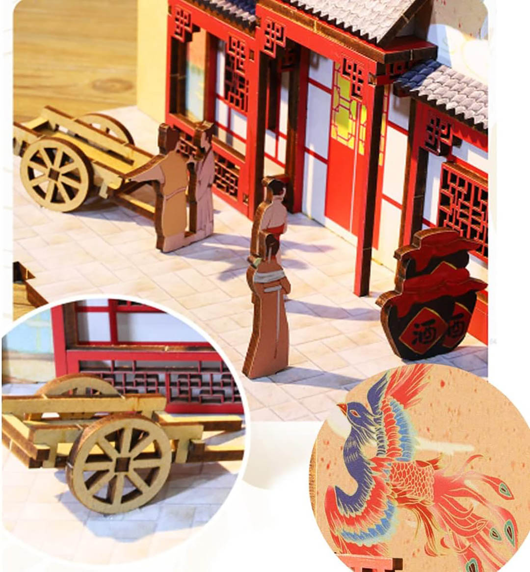 Dreaming of Dunhuang DIY Wooden Book Nook Kit