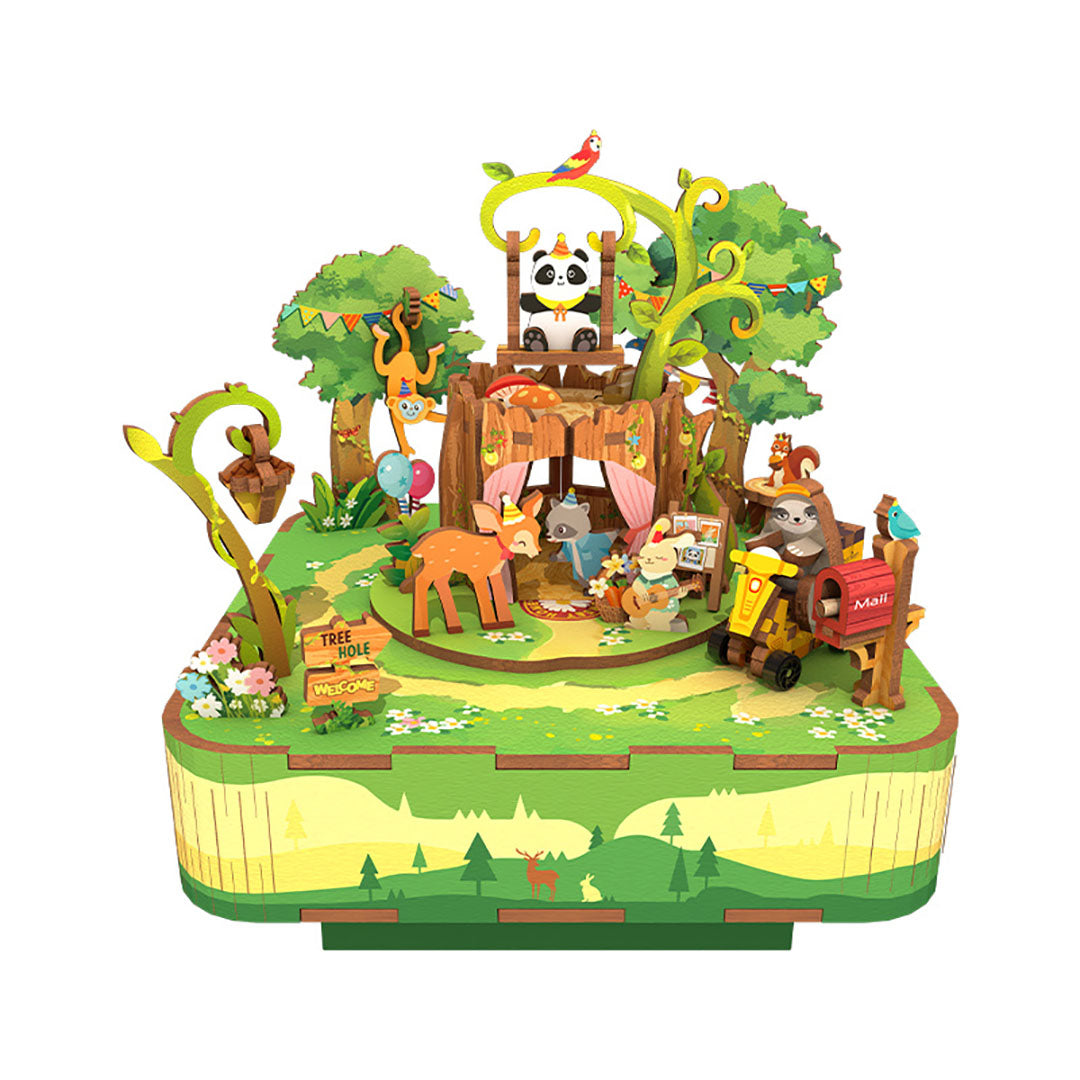 Forest Party DIY Wooden Music Box
