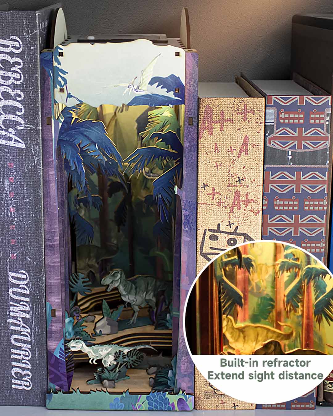 Forest World DIY Wooden Book Nook Shelf Insert – Fifijoy