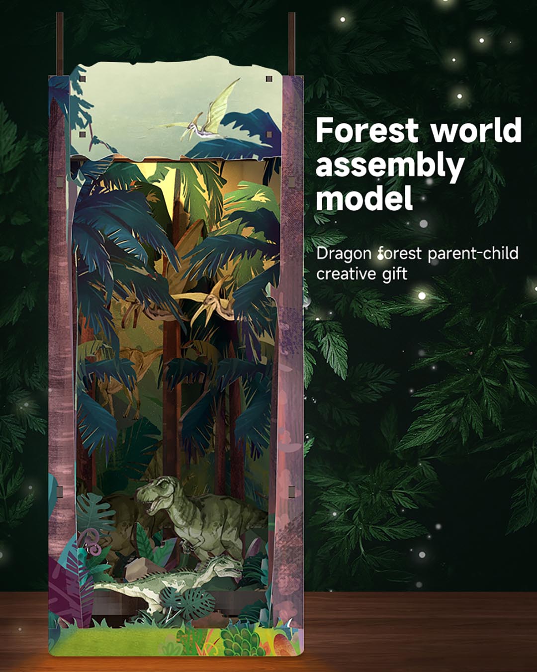 Forest World DIY Wooden Book Nook Shelf Insert – Fifijoy