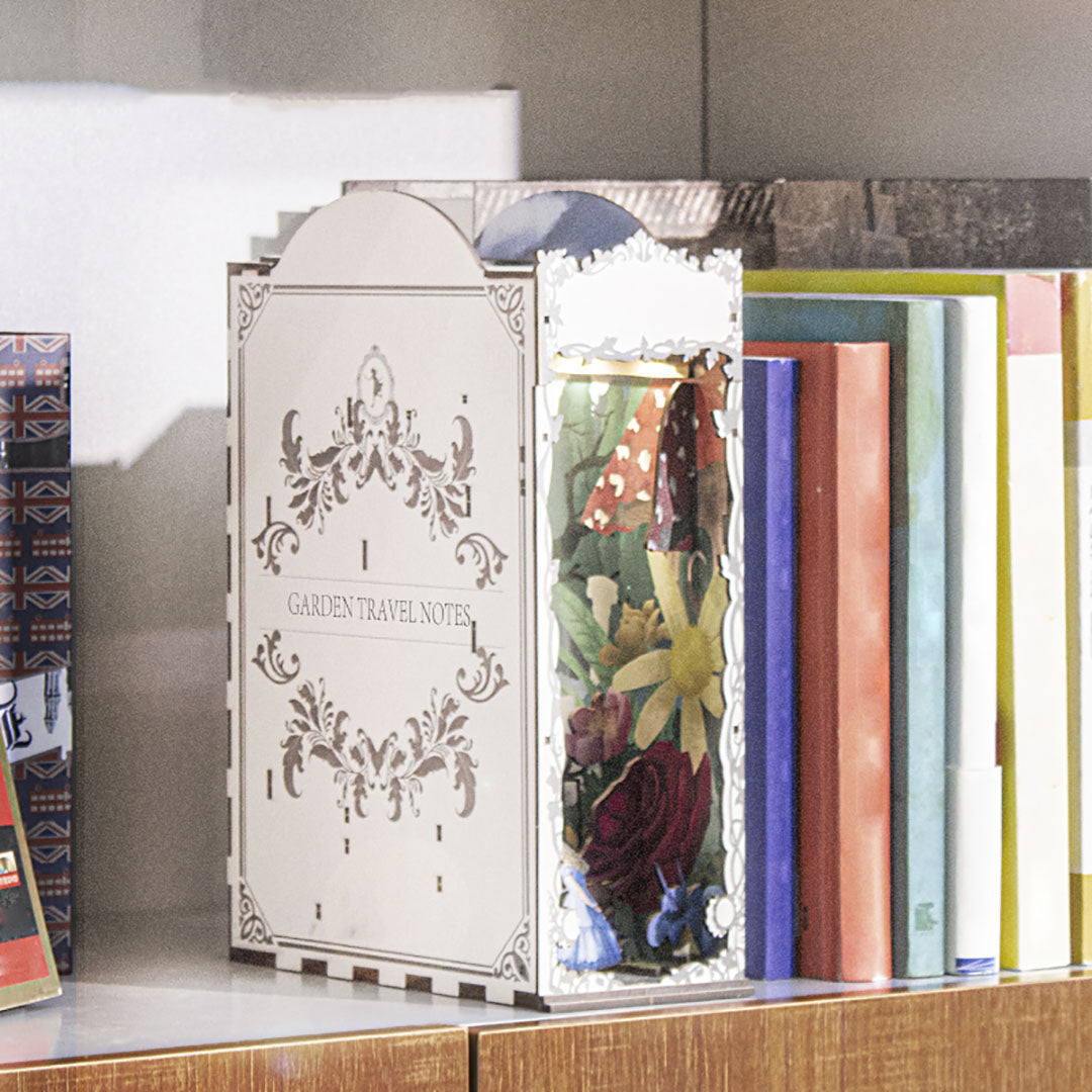 Garden Travel Notes DIY Wooden Book Nook Shelf Insert