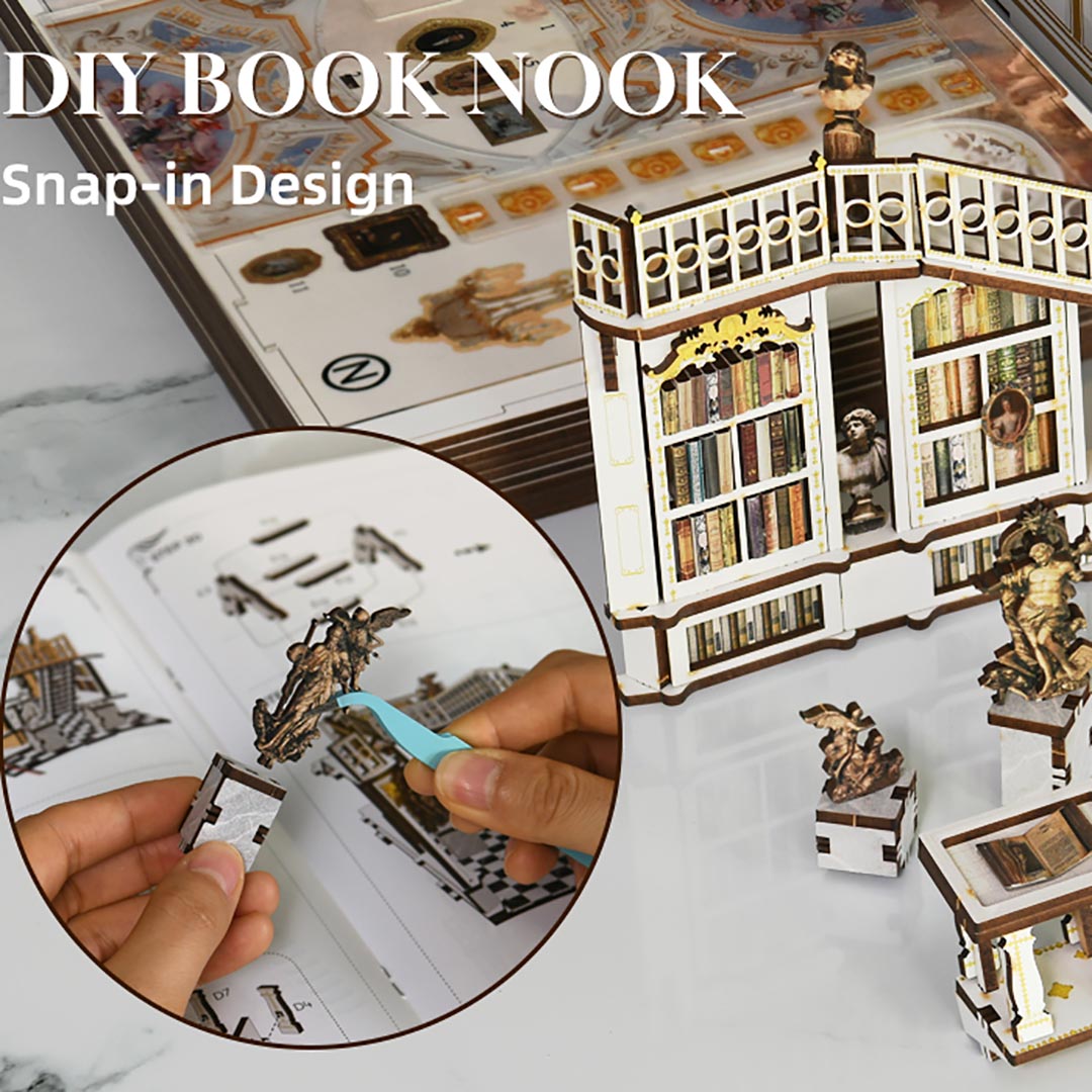 Library of Gods DIY Wooden Book Nook Kit