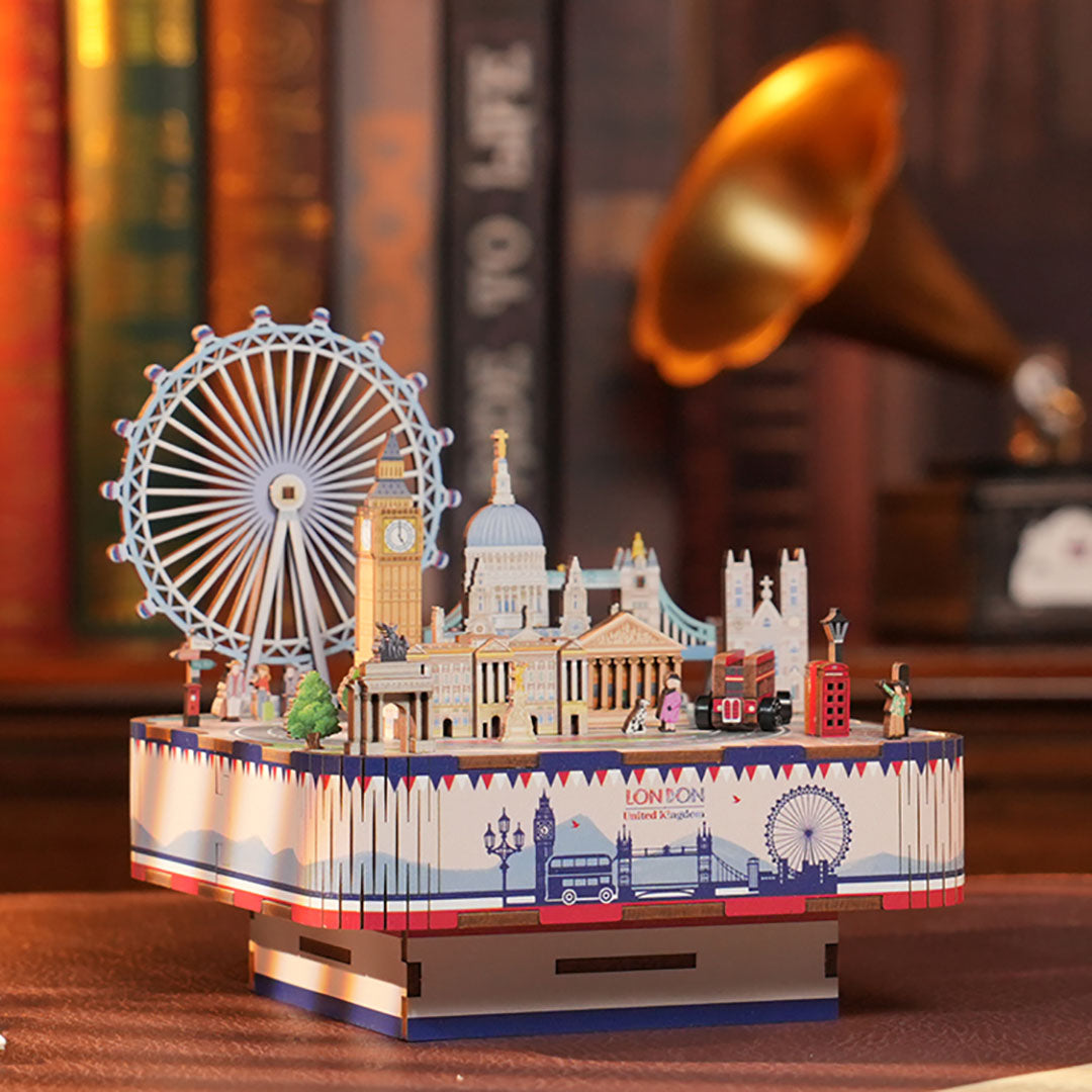 London Charm DIY Wooden Music Box