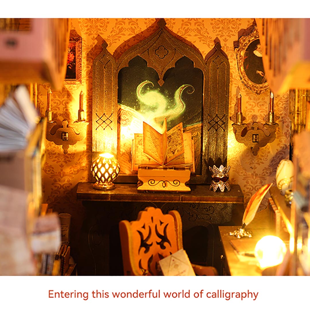 Magic Library Wooden Book Nook Shelf Insert – Fifijoy