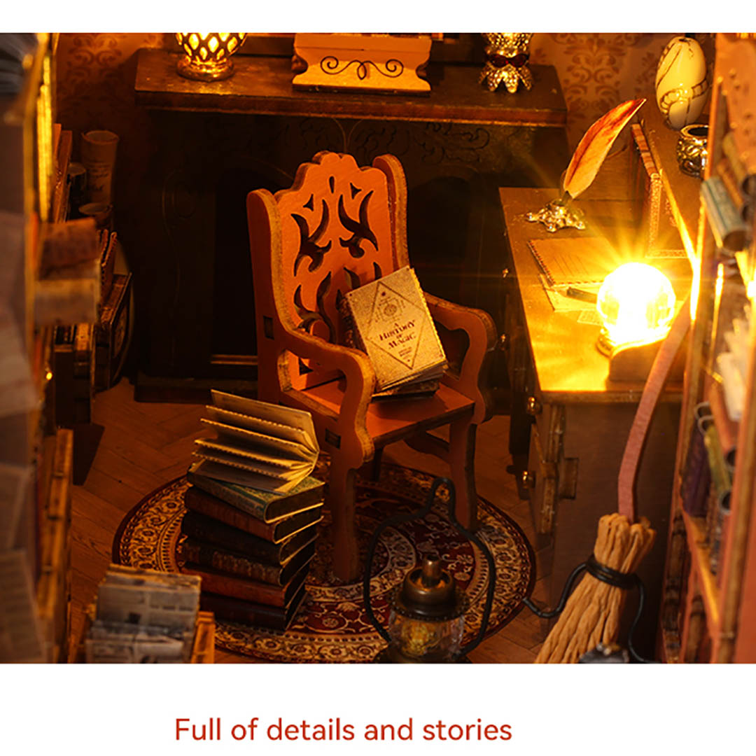 Magic Library Wooden Book Nook Shelf Insert – Fifijoy