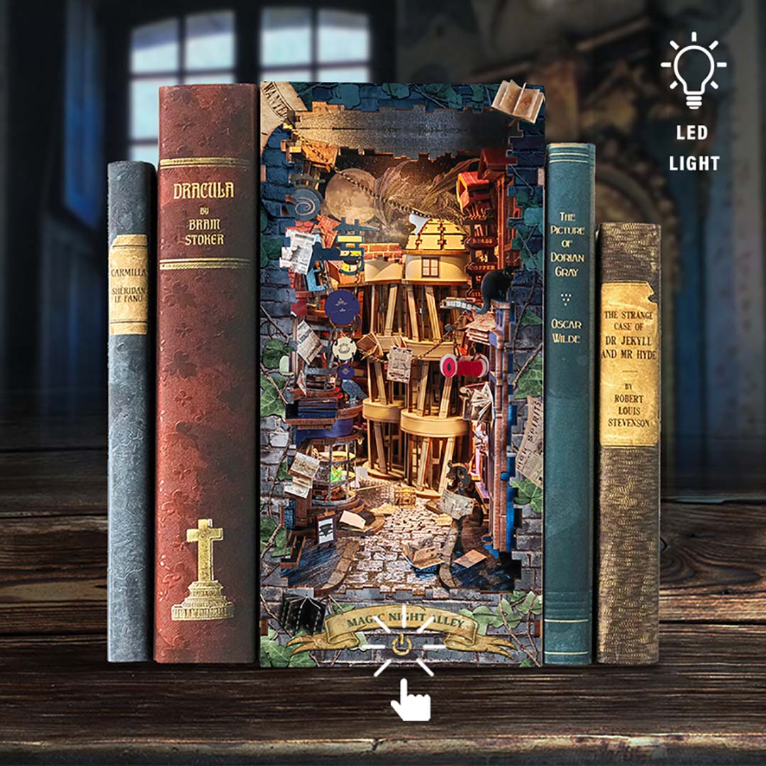 Magic Night Alley DIY Book Nook Shelf Insert – Fifijoy