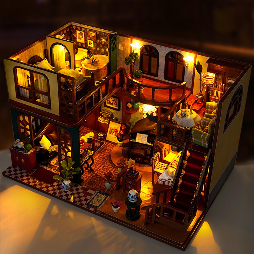 Oriental Charm Villa DIY Miniature Dollhouse Kit