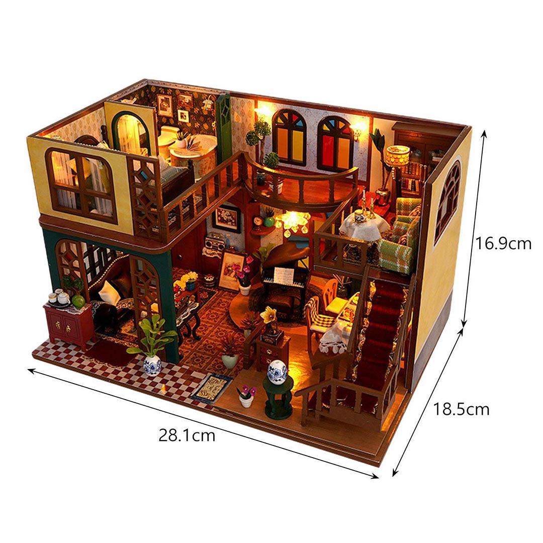 Oriental Charm Villa DIY Miniature Dollhouse Kit