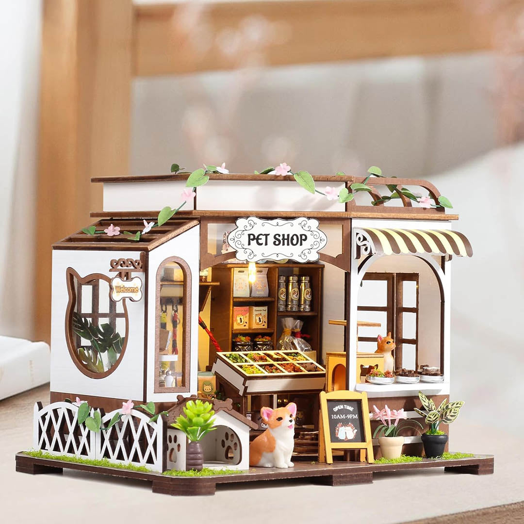 Pet Shop DIY Miniature House Kit – Fifijoy - Main Image