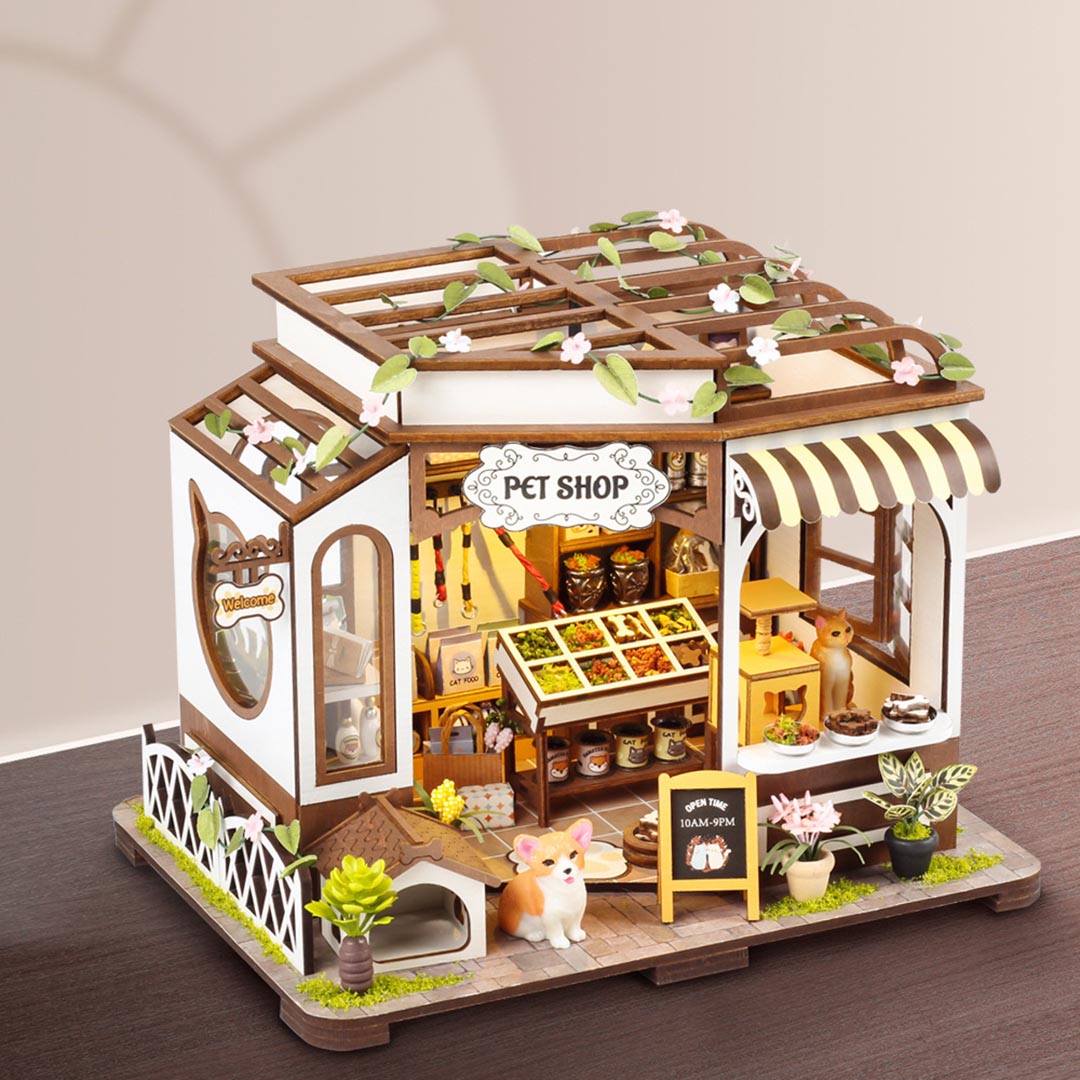 Pet Shop DIY Miniature House Kit – Fifijoy - Main Image