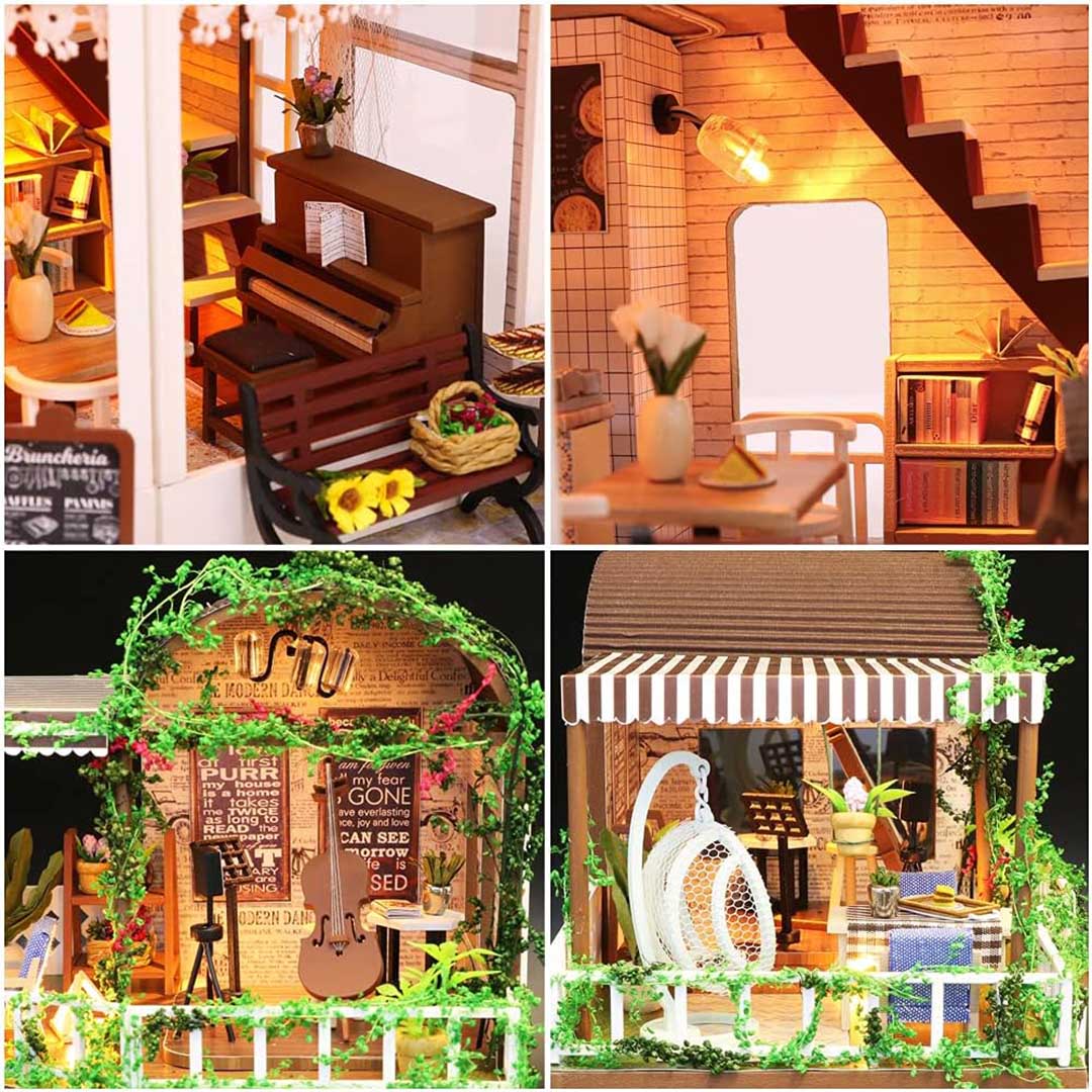 Rainbow Cafe DIY Miniature House Kit