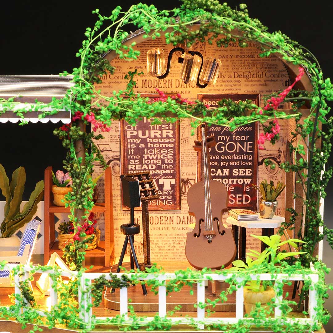 Rainbow Cafe DIY Miniature House Kit