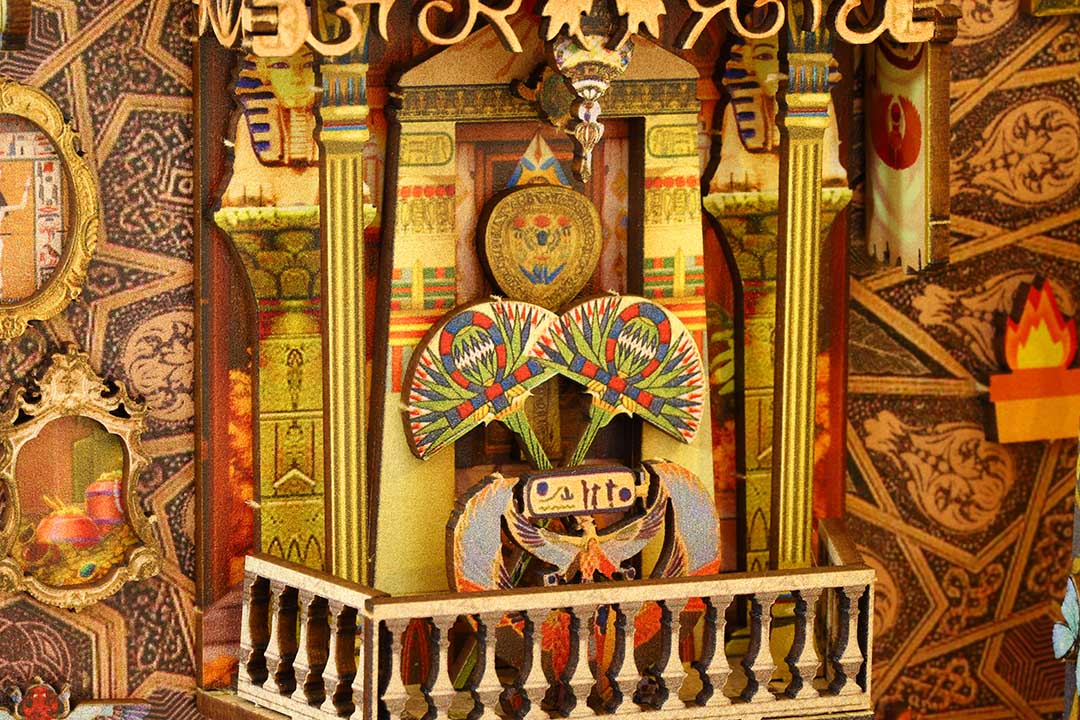 Mysterious Egypt DIY Book Nook Shelf Insert