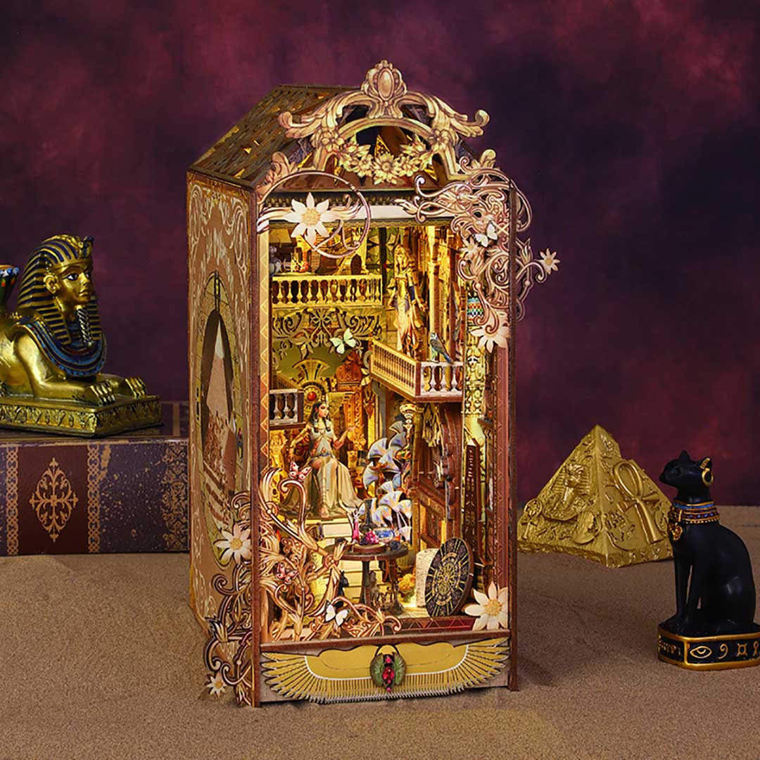 Mysterious Egypt DIY Book Nook Shelf Insert