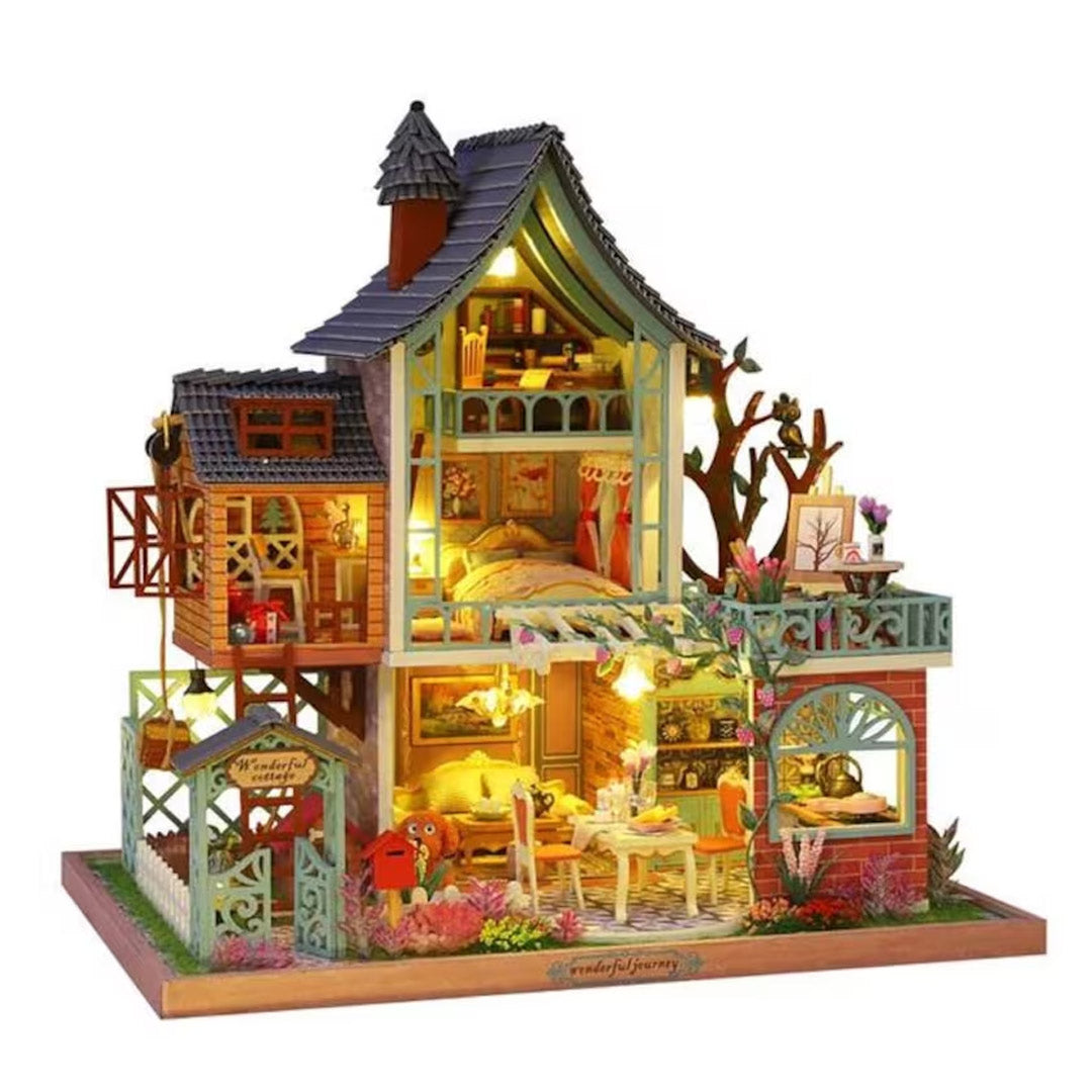 Jungle Resort DIY Wooden Miniature House Kit