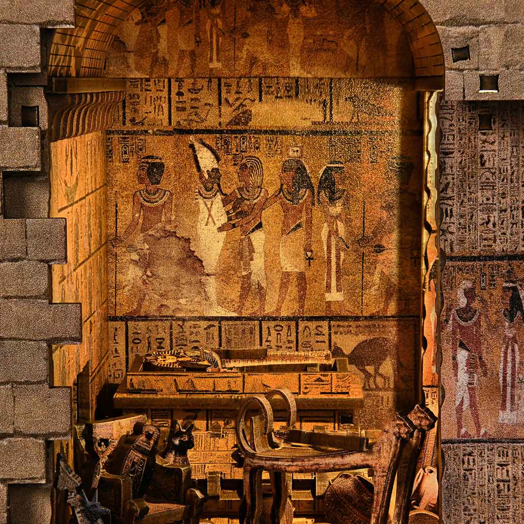 Egyptian Pharaoh's Tomb DIY Book Nook Kit