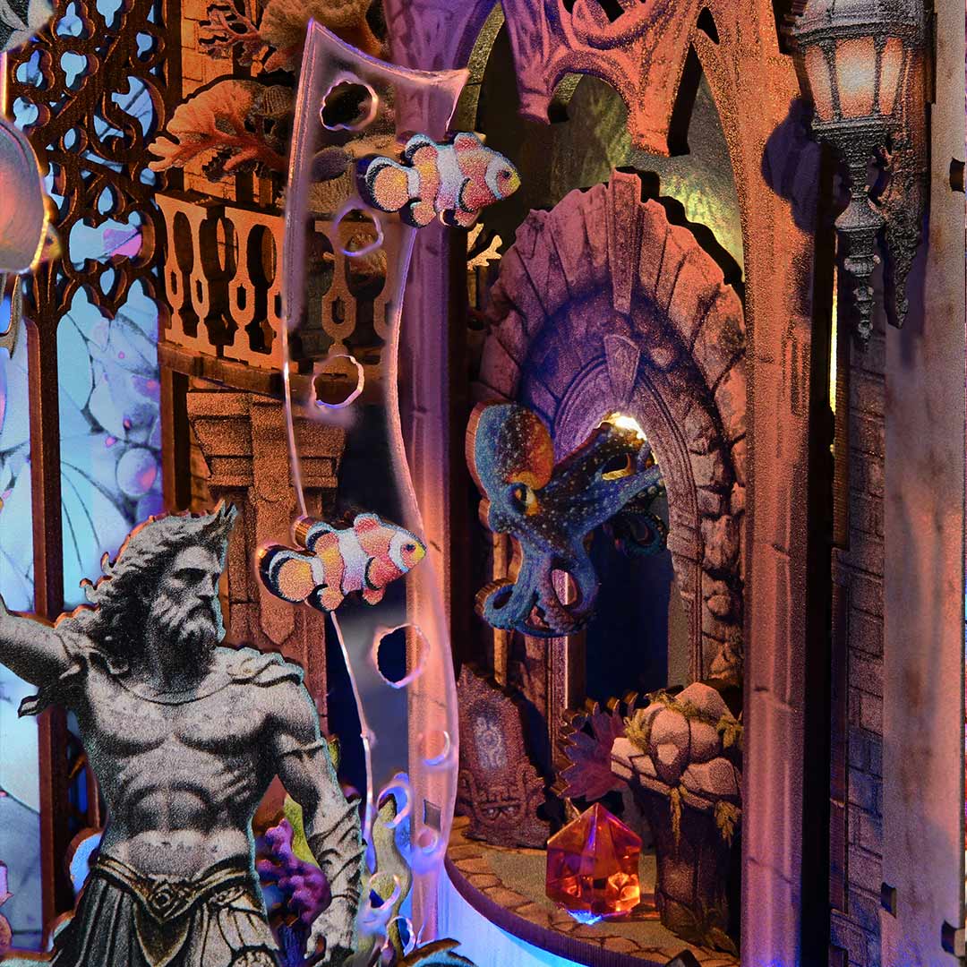 Atlantis DIY Wooden Book Nook Shelf Insert