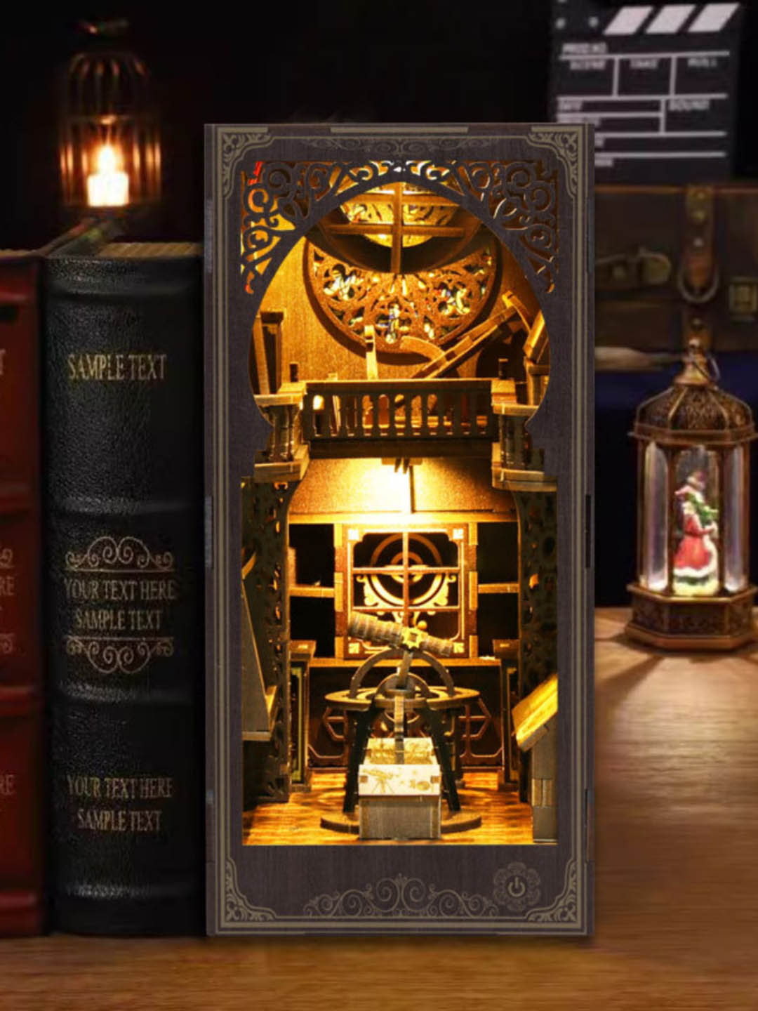 Museum of Astronomy Wooden Book Nook Shelf Insert