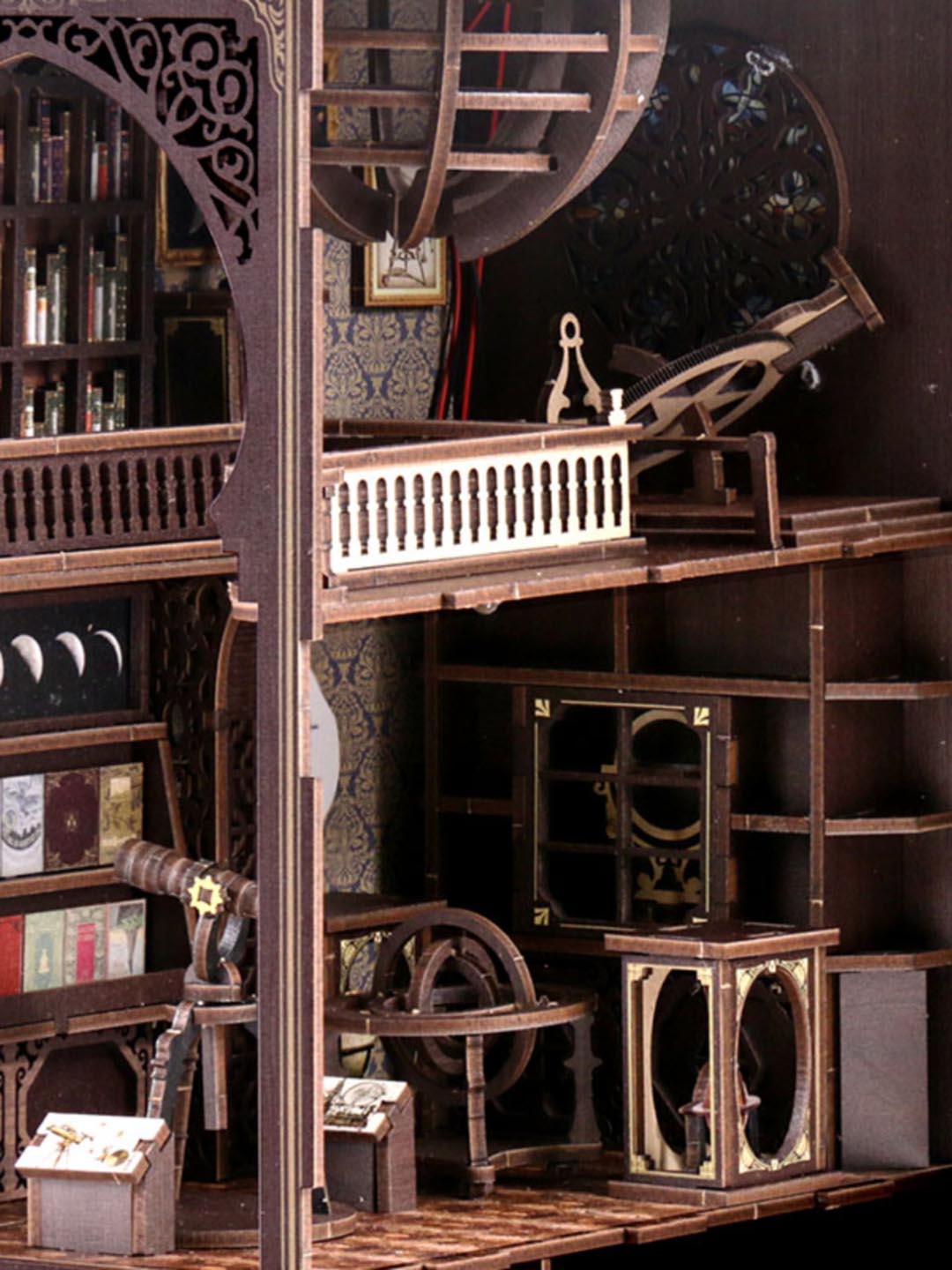 Museum of Astronomy Wooden Book Nook Shelf Insert