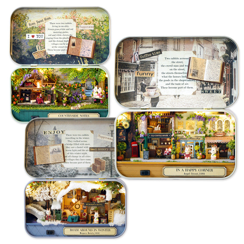 Box Theatre DIY Miniature Kit - Old Times Trilogy