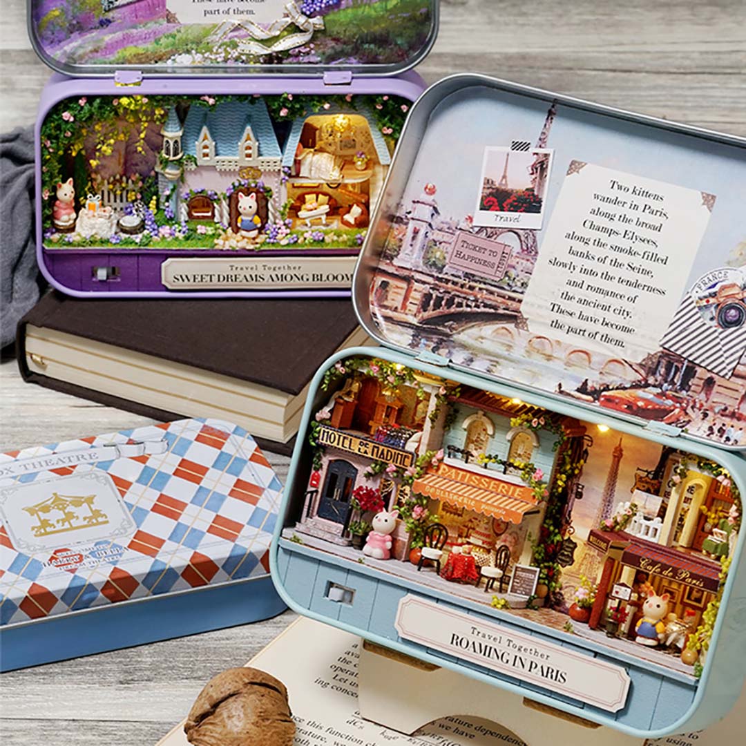 Box Theatre DIY Miniature Kit - Travel Trilogy