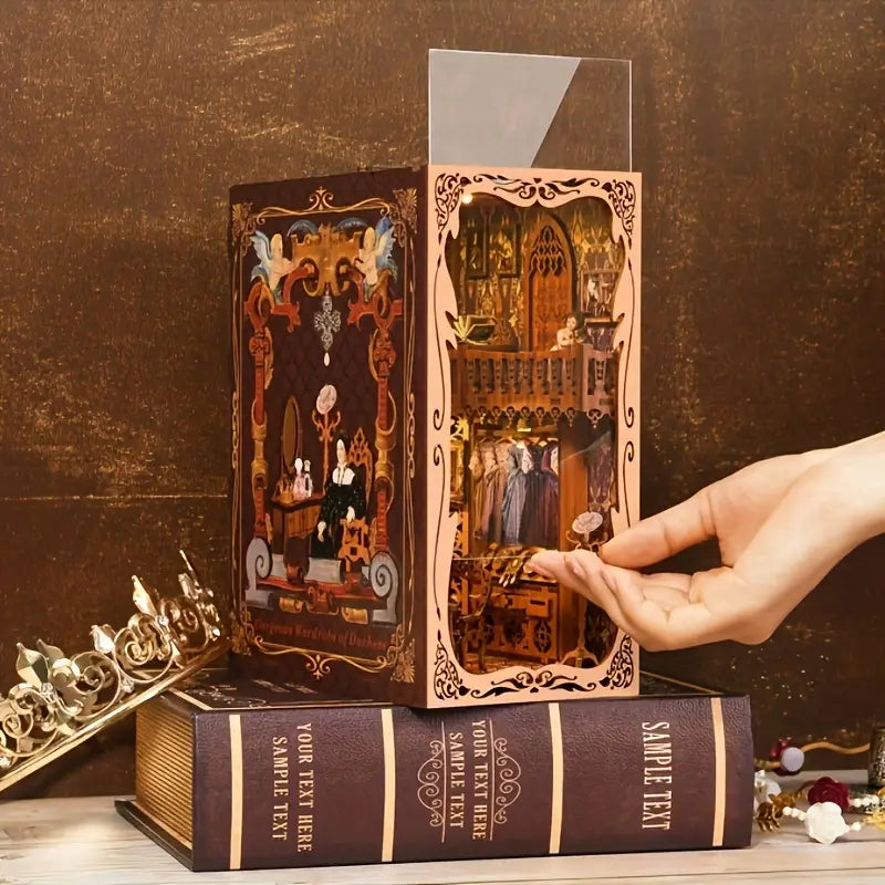 Gorgeous Wardrobe of Duchess 3D Wooden Book Nook