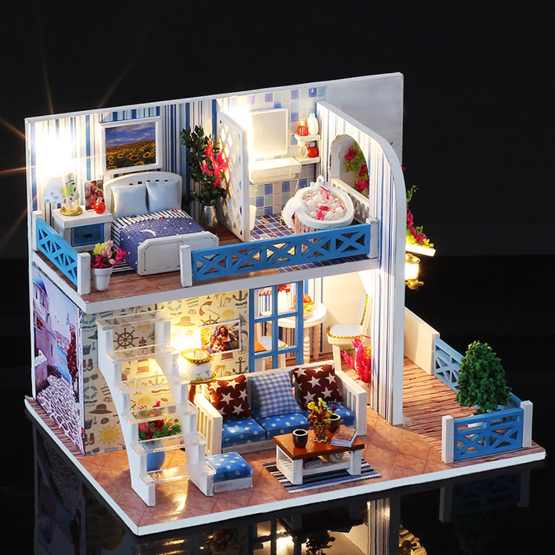 Home of Helen DIY Miniature Villa Dollhouse Kit