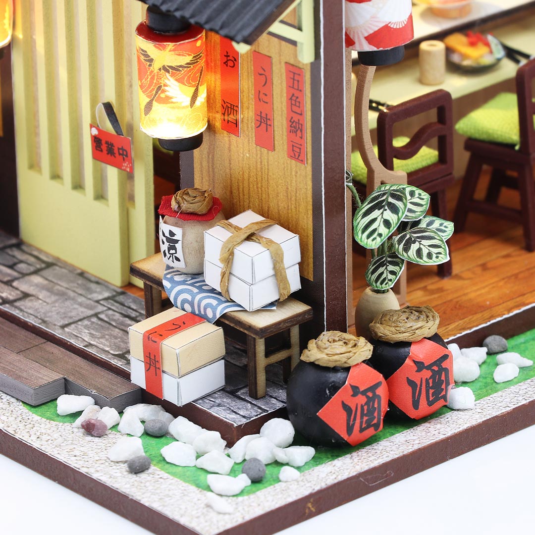 Japanese Style Gibbon Sushi Miniature Dollhouse