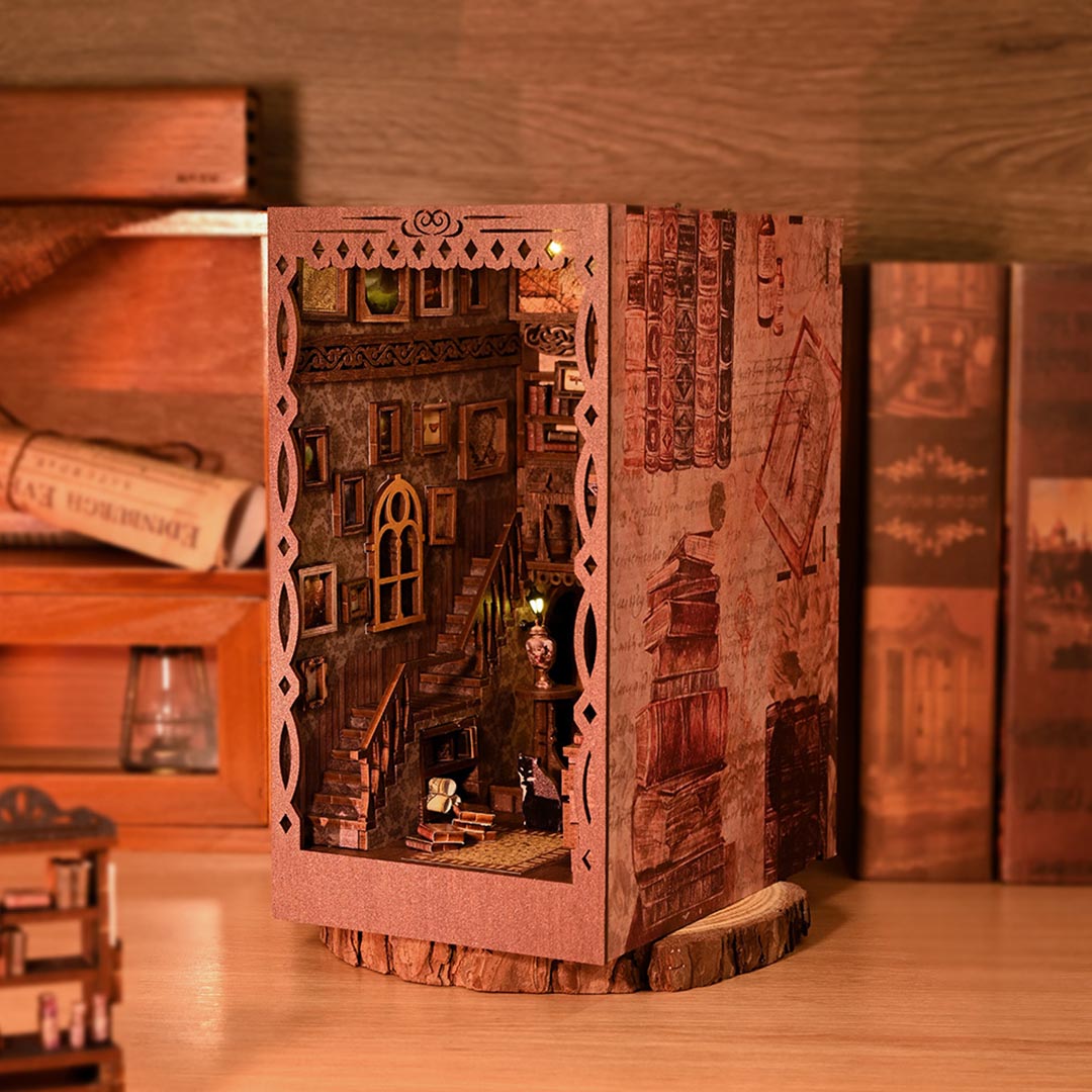 Scholar Dream 3D Wooden Puzzle Book Nook