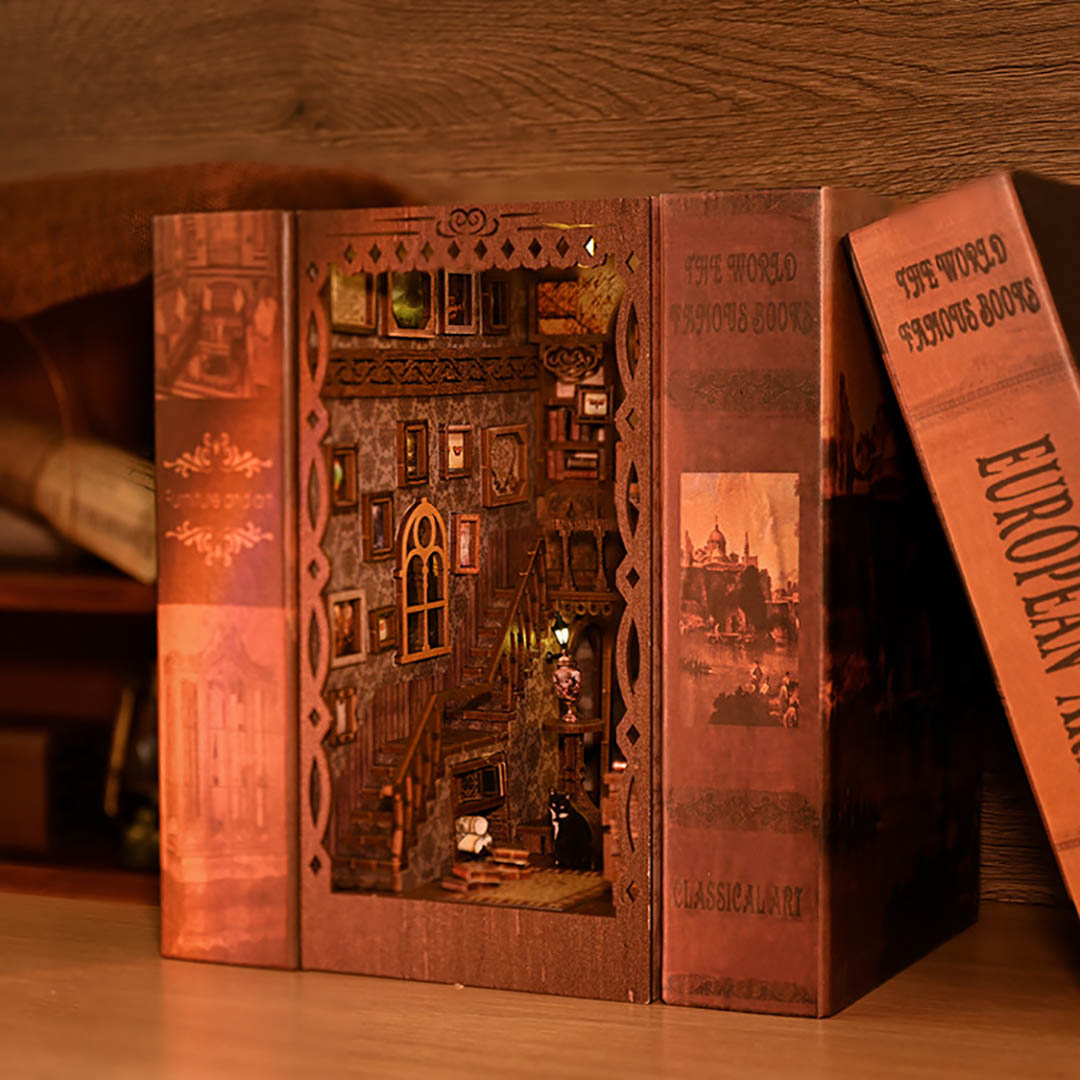 Scholar Dream 3D Wooden Puzzle Book Nook