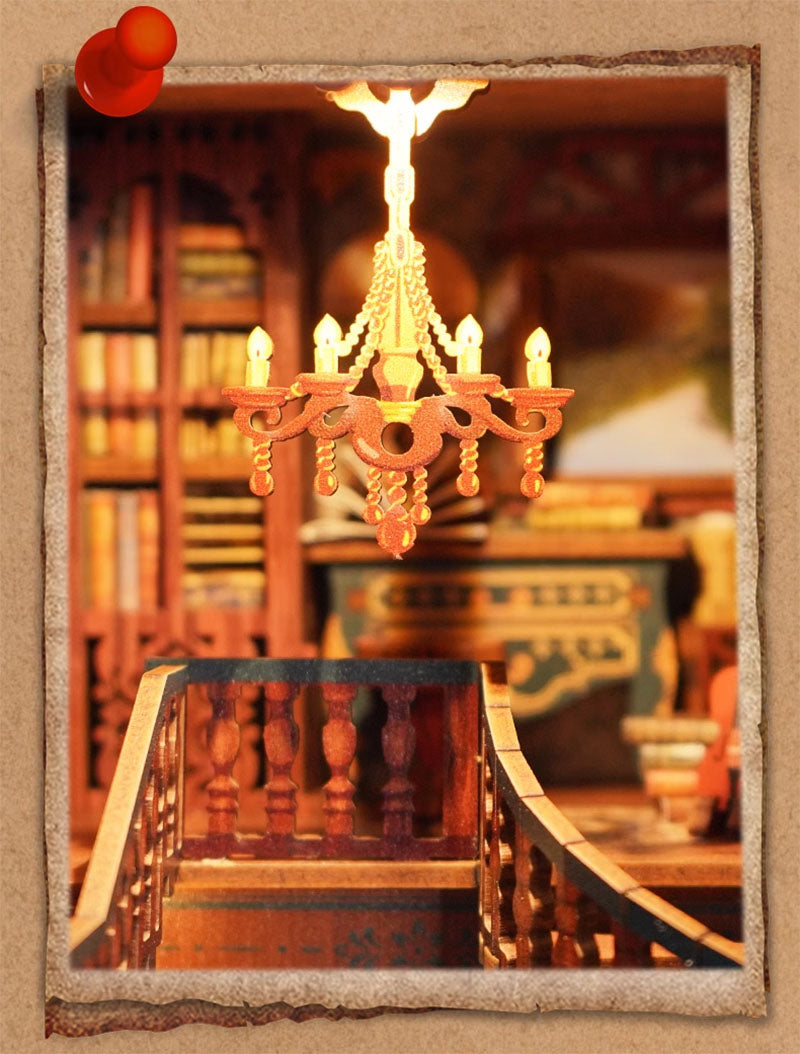 Sherlock Holmes Detective Agency Wooden Puzzle Book Nook