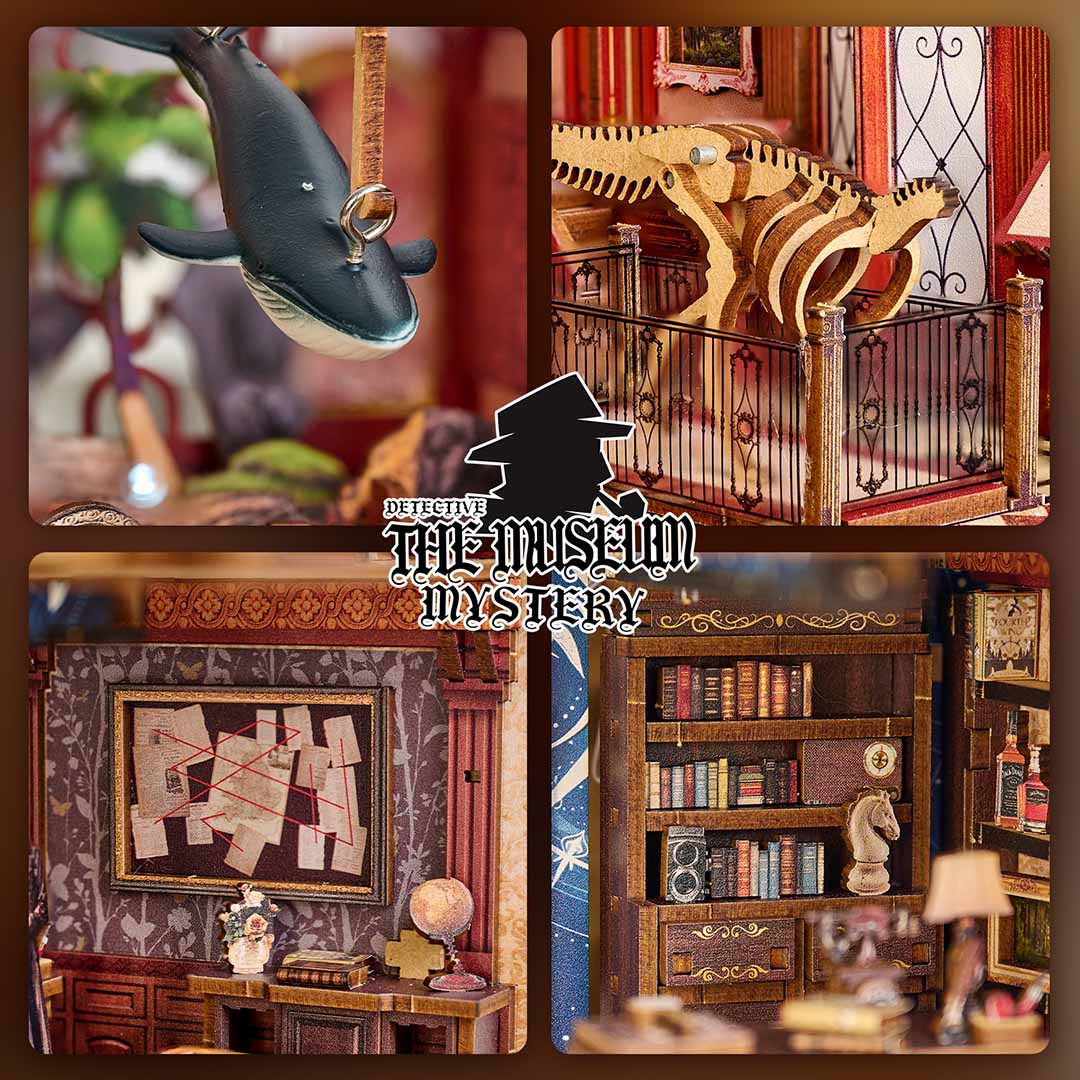 The Museum Mystery DIY Wooden Book Nook