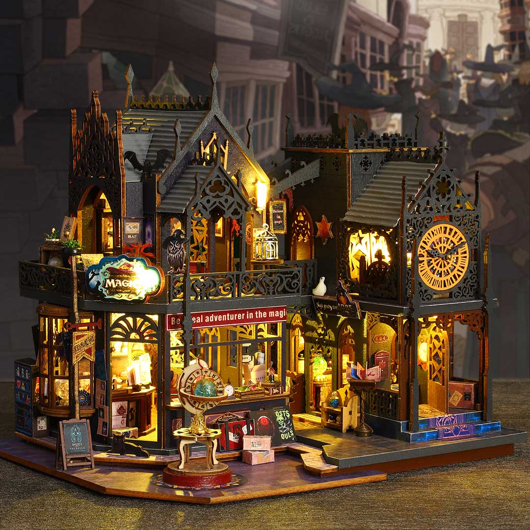 Holo Magic City DIY Miniature Dollhouse Kit