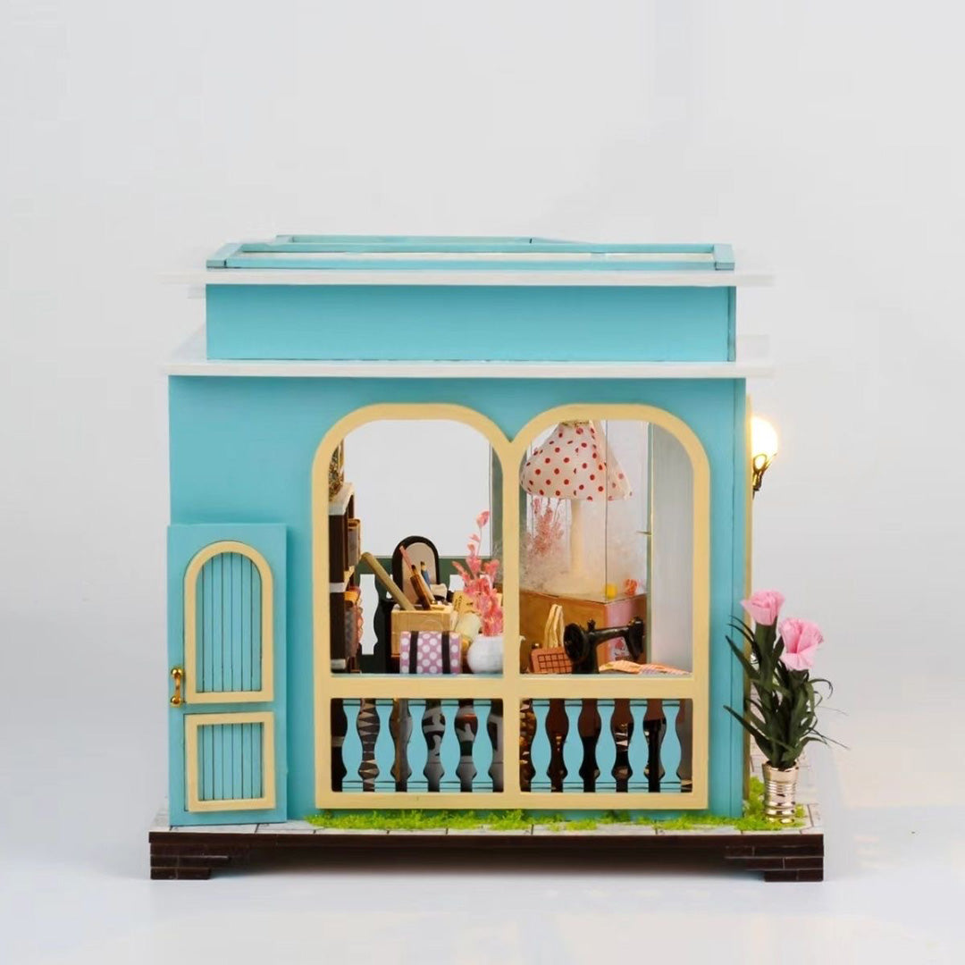 Tailor Shop DIY Miniature House Dollhouse Kit