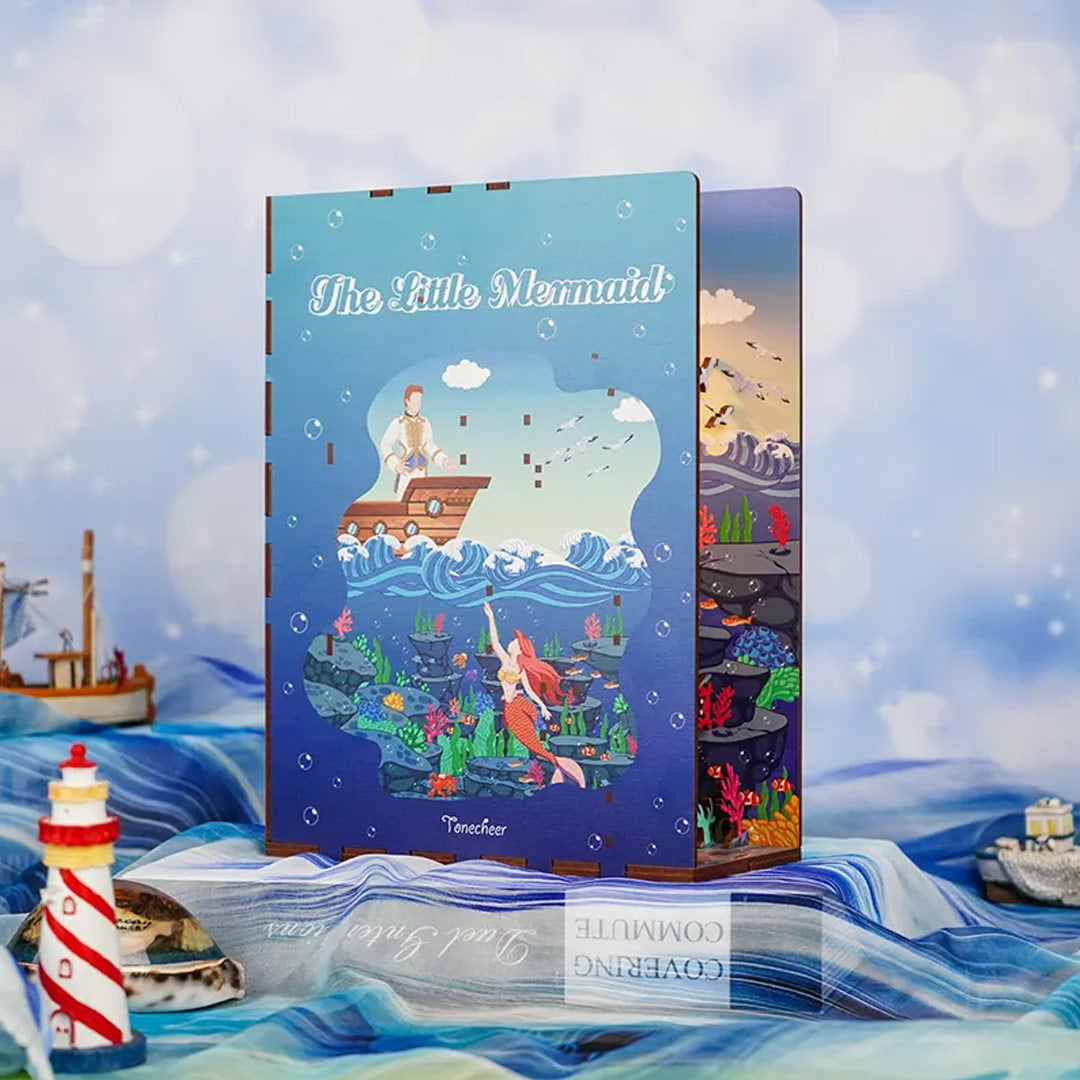 The Little Mermaid Wooden Book Nook