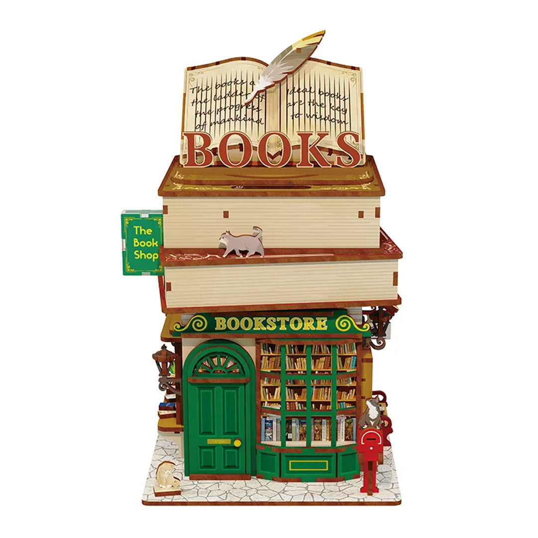 Time Bookstore 3D Puzzle Model Doll House