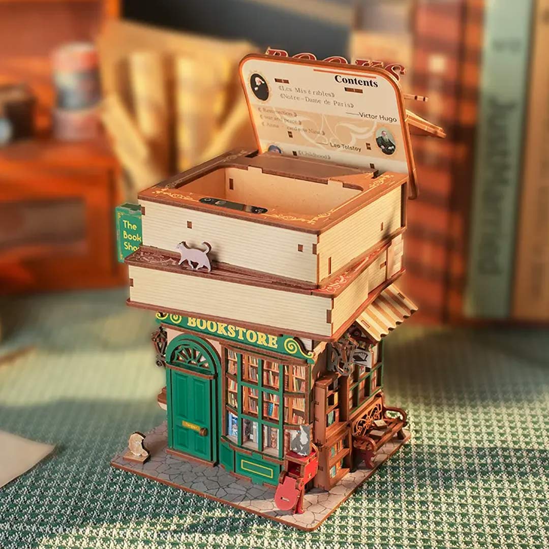 Time Bookstore 3D Puzzle Model Doll House