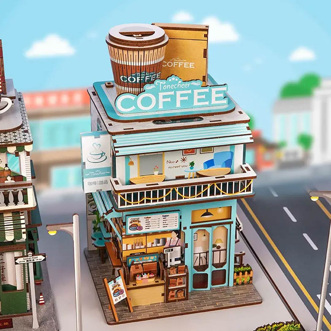 Cape Coffee Shop 3D Puzzle Miniature House