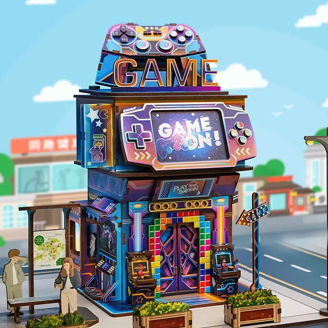 Cyber Game City 3D DIY Miniature Kit