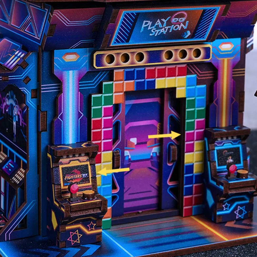 Cyber Game City 3D DIY Miniature Kit
