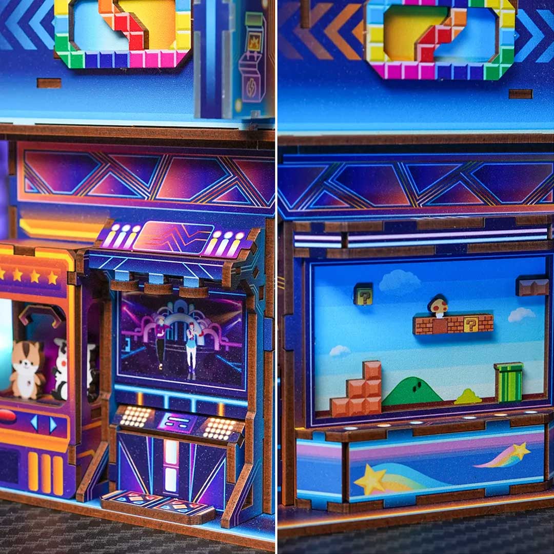 Cyber Game City 3D DIY Miniature Kit