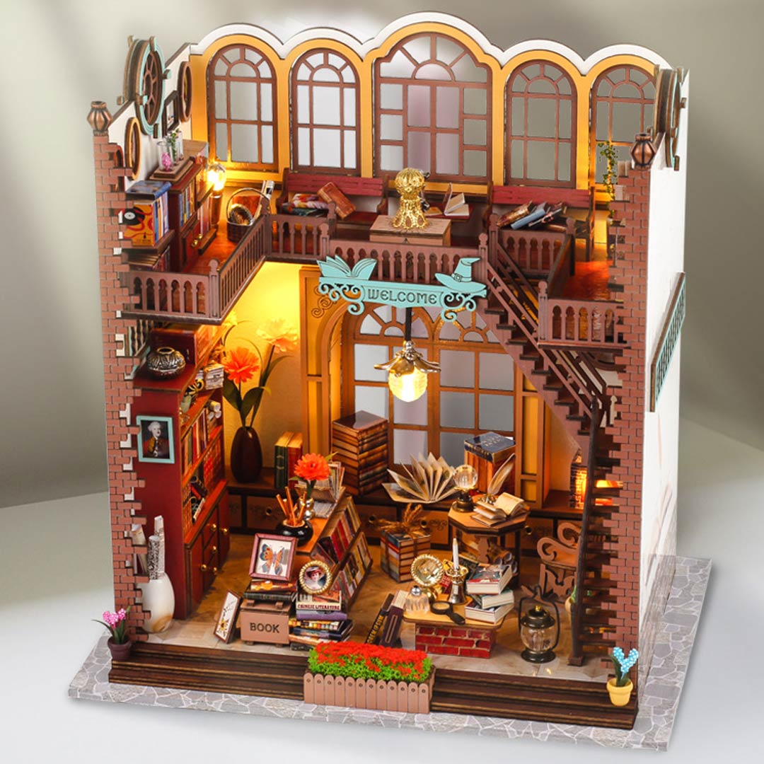 Mini Book House Magic Book House Miniature House DIY Kit – Fifijoy