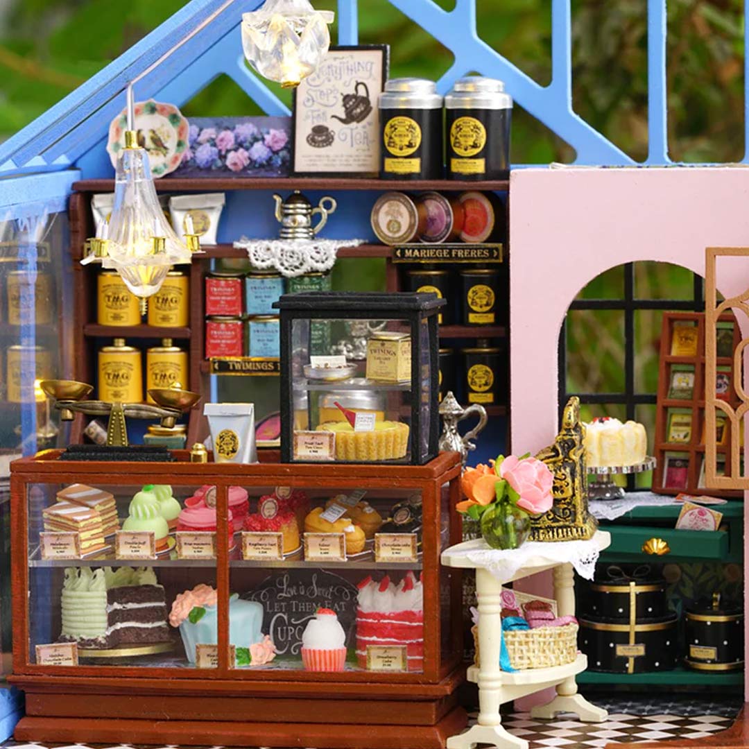 Rose Garden Tea House DIY Dollhouse Kit