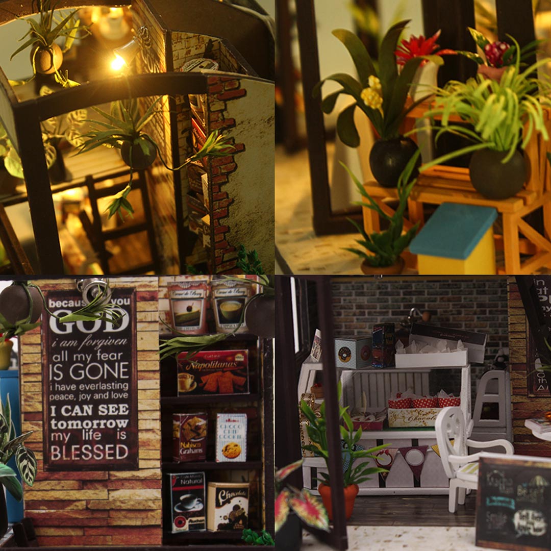Time Of Coffee Miniature House Kit