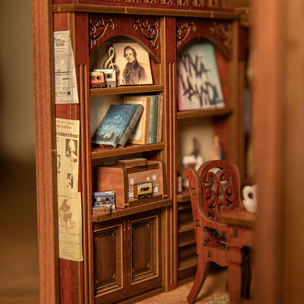 The Secret Rhythm Booknook Bookshelf Insert